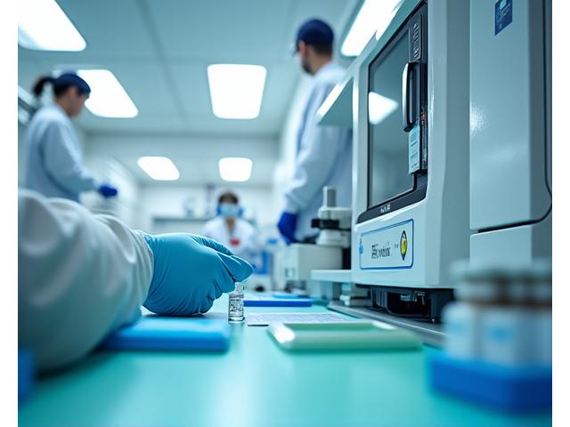 Lab equipment and quality control processes, representing quality assurance and testing.